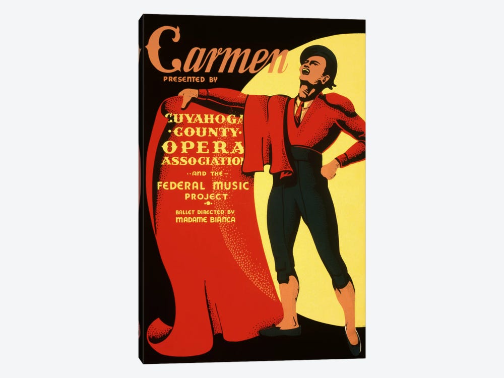 Carmen Opera Matador Vintage Poster by Unknown Artist 1-piece Art Print