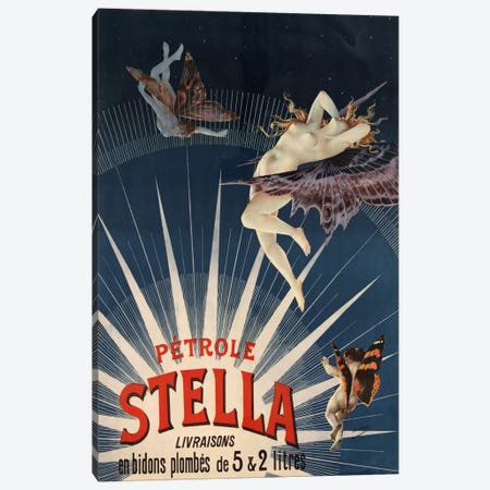 Pätrole Stella French Lighting Oil Vintage Advertising Poster Canvas Print #5089} by Unknown Artist Canvas Print