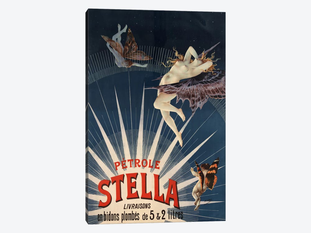 Pätrole Stella French Lighting Oil Vintage Advertising Poster by Unknown Artist 1-piece Canvas Art Print