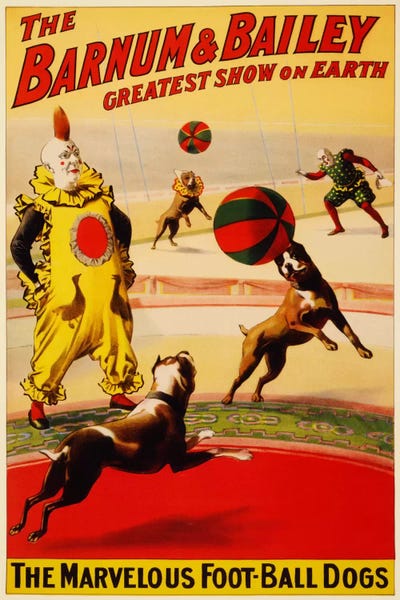 Circus: Barnum & Bailey Vintage Circus Poster by Unknown Artist
