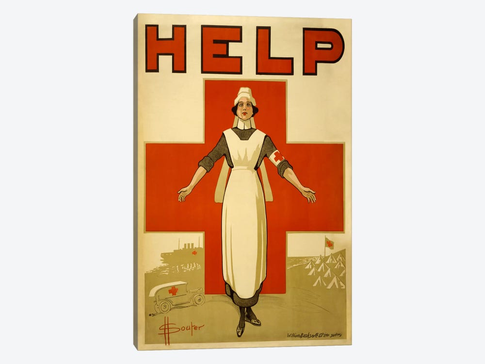 Help Australian Red Cross Vintage Poster by Unknown Artist 1-piece Art Print