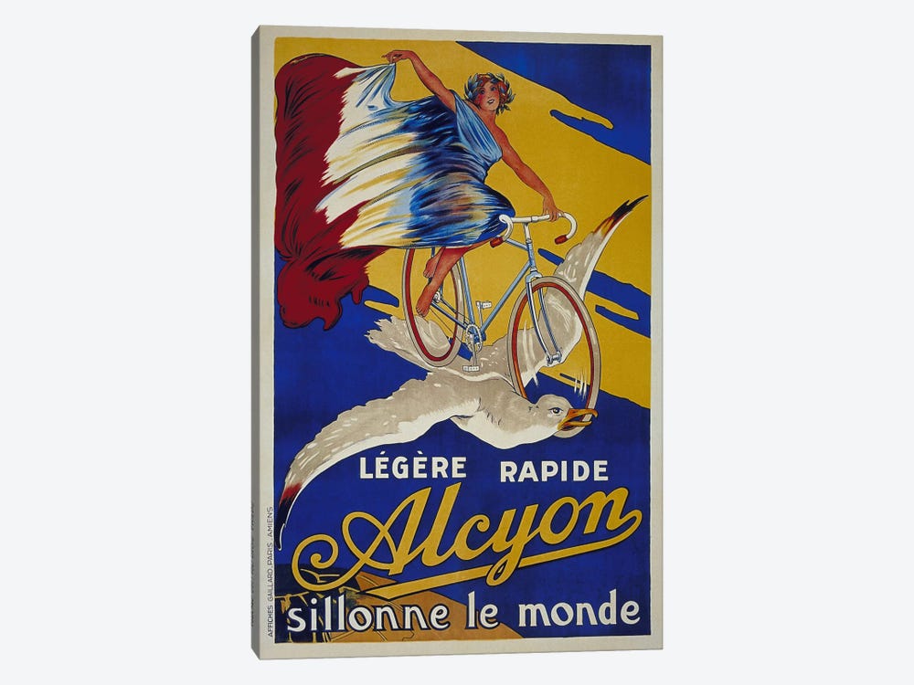 Alcyon French Bicycle Advertising Vintage Poster by Unknown Artist 1-piece Canvas Print