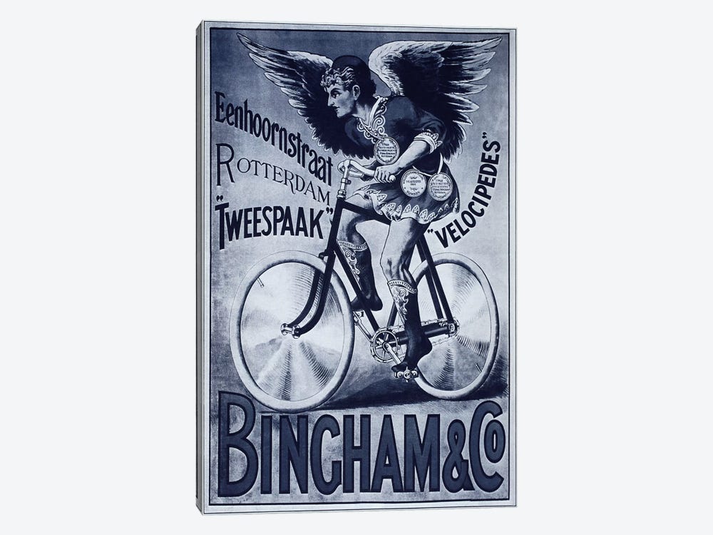 Bincham & Co. Bicycle Advertising Vintage Poster 1-piece Canvas Art