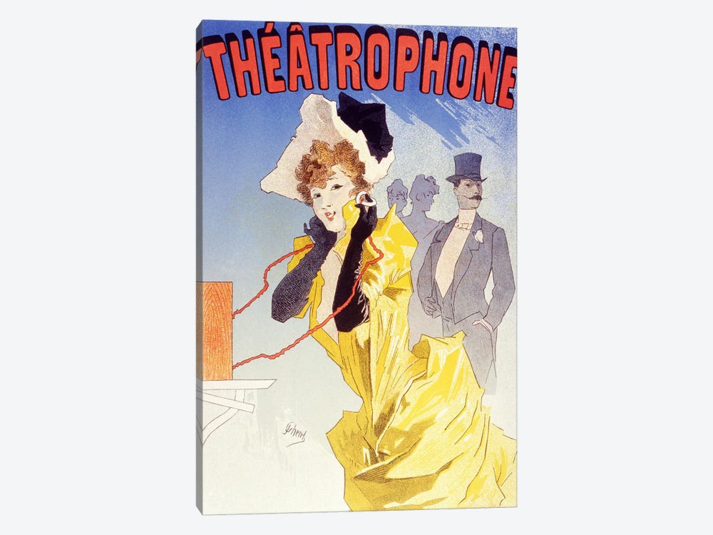 Theatrophone (Advertising) Vintage Poster by Unknown Artist 1-piece Canvas Art