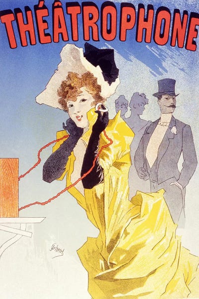 Theatrophone (Advertising) Vintage Poster