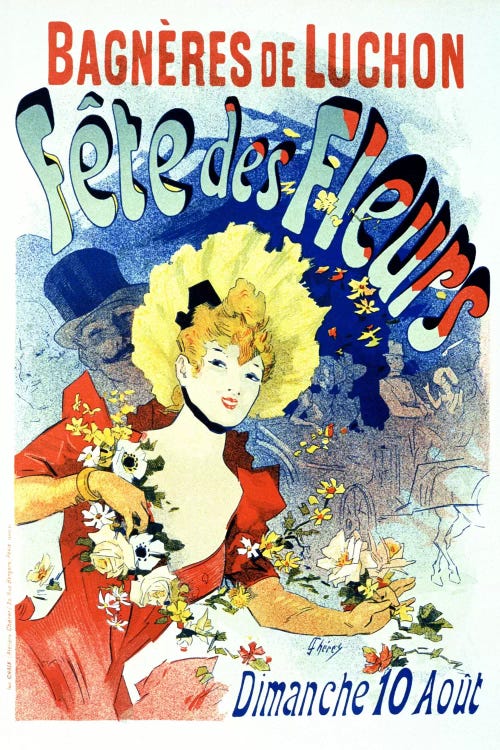 Fete des Fleurs (Bagneres de Luchon) Vintage Poster