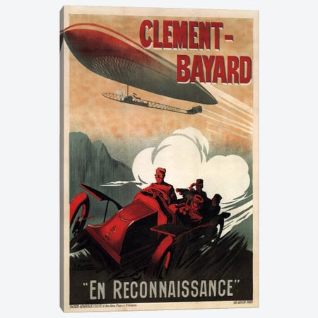 Clement - Bayard (En Reconnaissance) Advertising Vintage Poster Canvas Print #5204} by Unknown Artist Canvas Art
