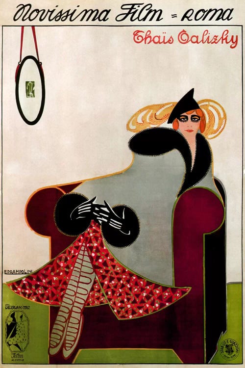 Novissima Film (Roma) Advertising Vintage Poster