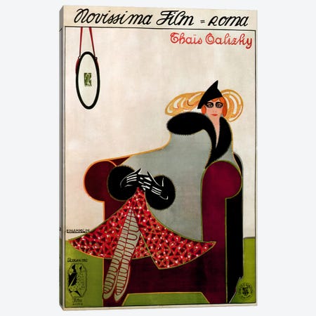 Novissima Film (Roma) Advertising Vintage Poster Canvas Print #5210} by Unknown Artist Canvas Artwork