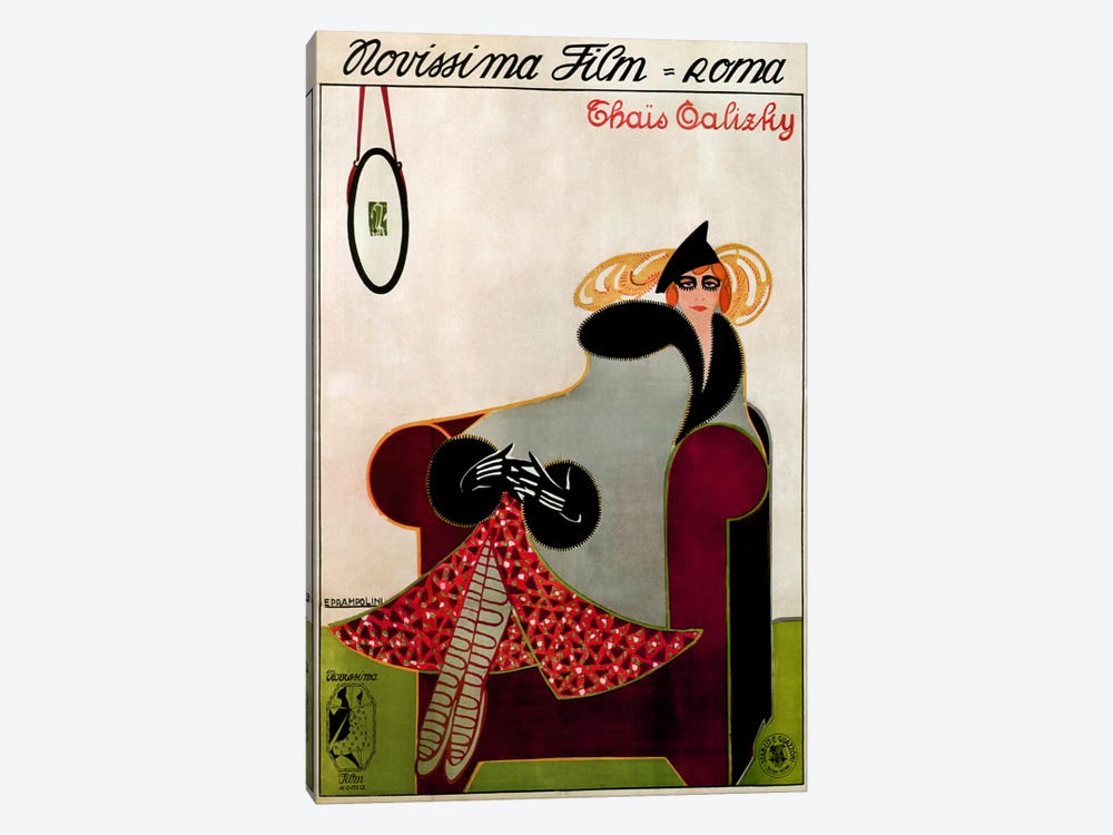 Novissima Film (Roma) Advertising Vintage Poster by Unknown Artist 1-piece Canvas Wall Art