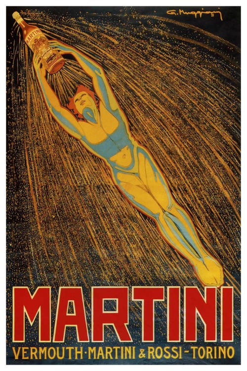 Martini (Vermouth Martini & Rossi) Advertising Vintage Poster