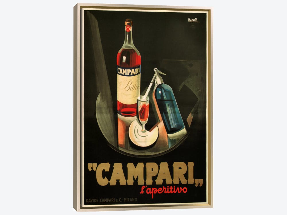 Framed Canvas Print - Standard Champagne Floating Frame - Small - 12×18, 2