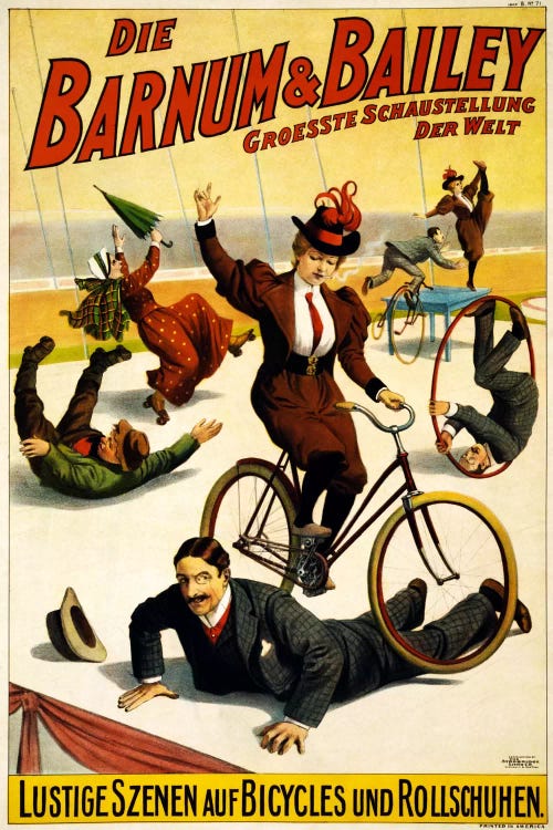 Die Barnum & Bailey Groesste Schaustellung Der Welt Advertising Vintage Poster by Unknown Artist wall art