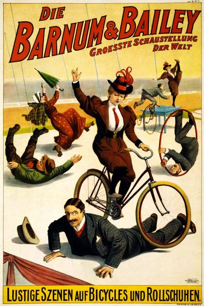 Advertisements: Die Barnum & Bailey Groesste Schaustellung Der Welt Advertising Vintage Poster by Unknown Artist