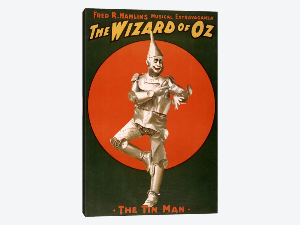 The Wizard of Oz (The Tin Man) Advertising Vintage Poster by Unknown Artist 1-piece Canvas Wall Art