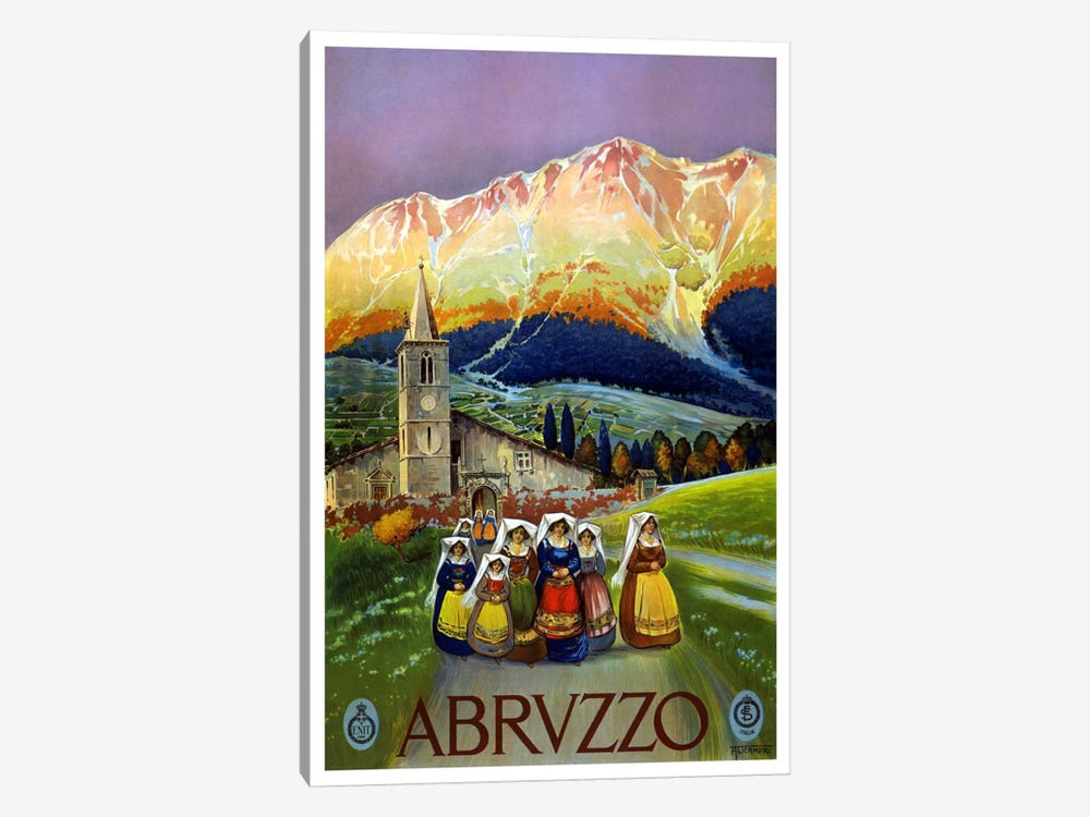 Abrvzzo (Abruzzo) Advertising Vintage Poster by Unknown Artist 1-piece Art Print