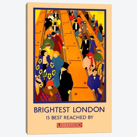 Brightest London is Best Reached Canvas Print #5245} by Unknown Artist Canvas Art
