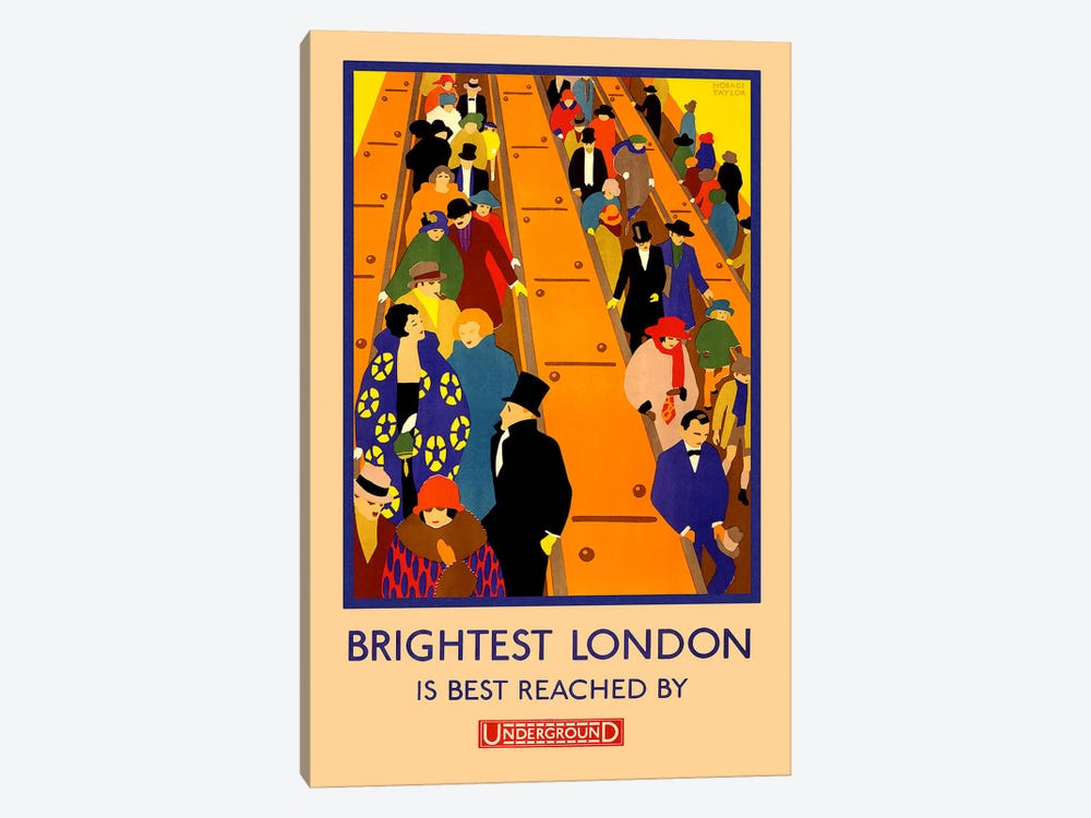 Brightest London is Best Reached by Unknown Artist 1-piece Canvas Artwork