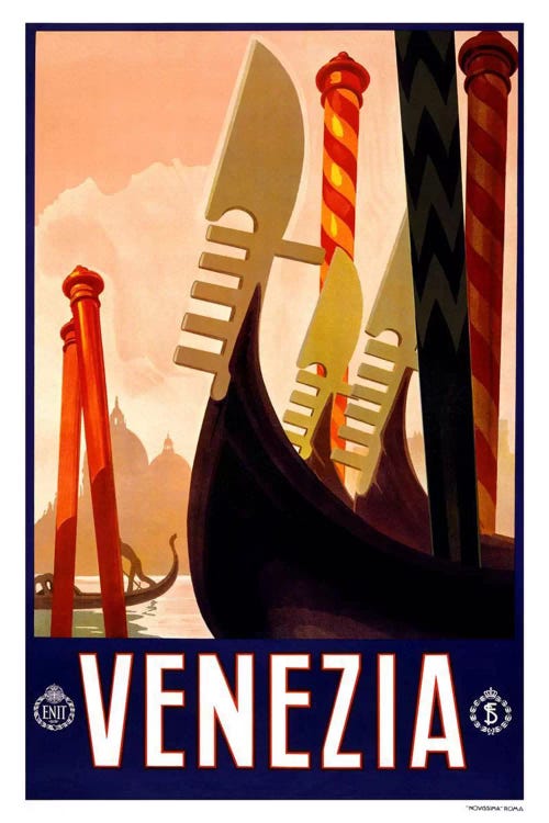 Venezia Advertising Vintage Poster