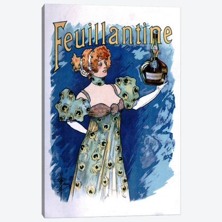 Feuillantine Advertising Vintage Poster Canvas Print #5267} by Unknown Artist Canvas Art