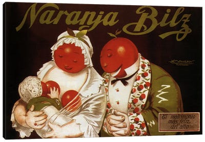 Naranja Bilz Advertising Vintage Poster Canvas Art Print