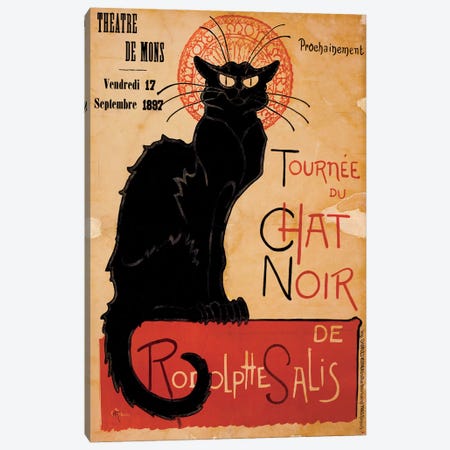 Tournee du Chat Noir Advertising Vintage Poster Canvas Print #5288} by Unknown Artist Canvas Art Print