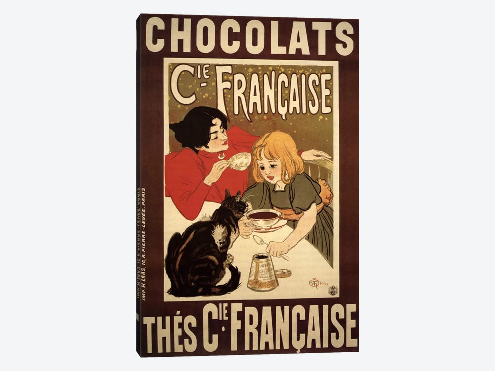 Chocolats Cie Francaise Advertising Vintage Poster by Unknown Artist 1-piece Canvas Artwork