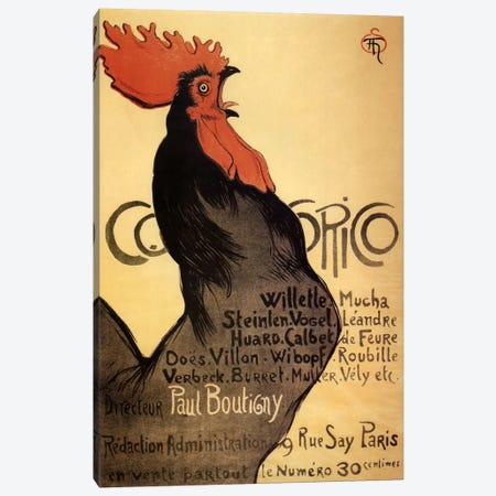 Cocorico Advertising Vintage Poster Canvas Print #5293} by Unknown Artist Canvas Art