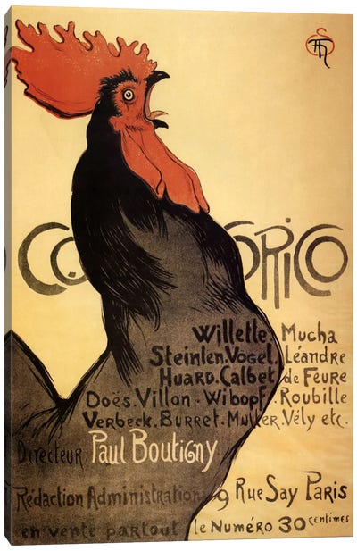 Cocorico Advertising Vintage Poster Canvas Art Print - Vintage Kitchen Posters