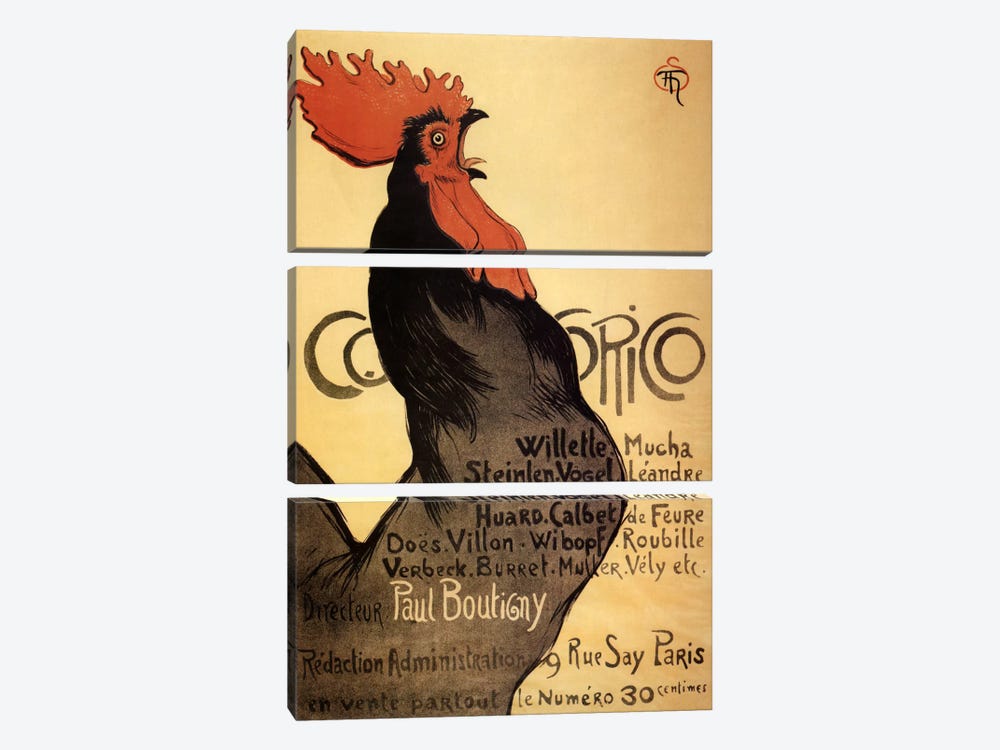 Cocorico Advertising Vintage Poster 3-piece Art Print