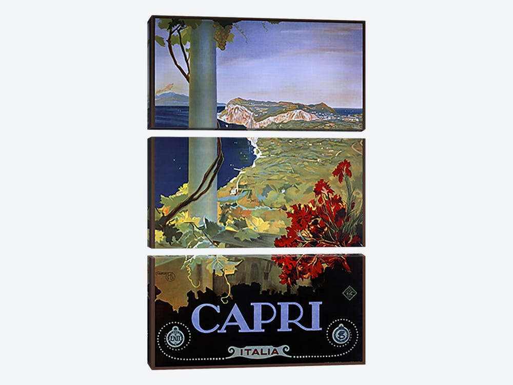 Capri Italia by Vintage Apple Collection 3-piece Canvas Wall Art