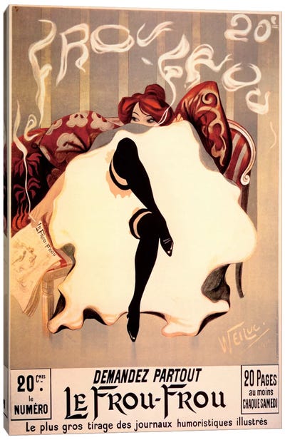Le Frou Frou Canvas Art Print - Art Nouveau