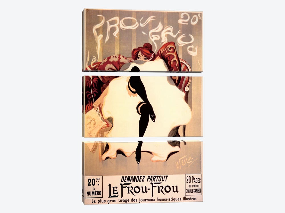 Le Frou Frou by Vintage Apple Collection 3-piece Canvas Artwork