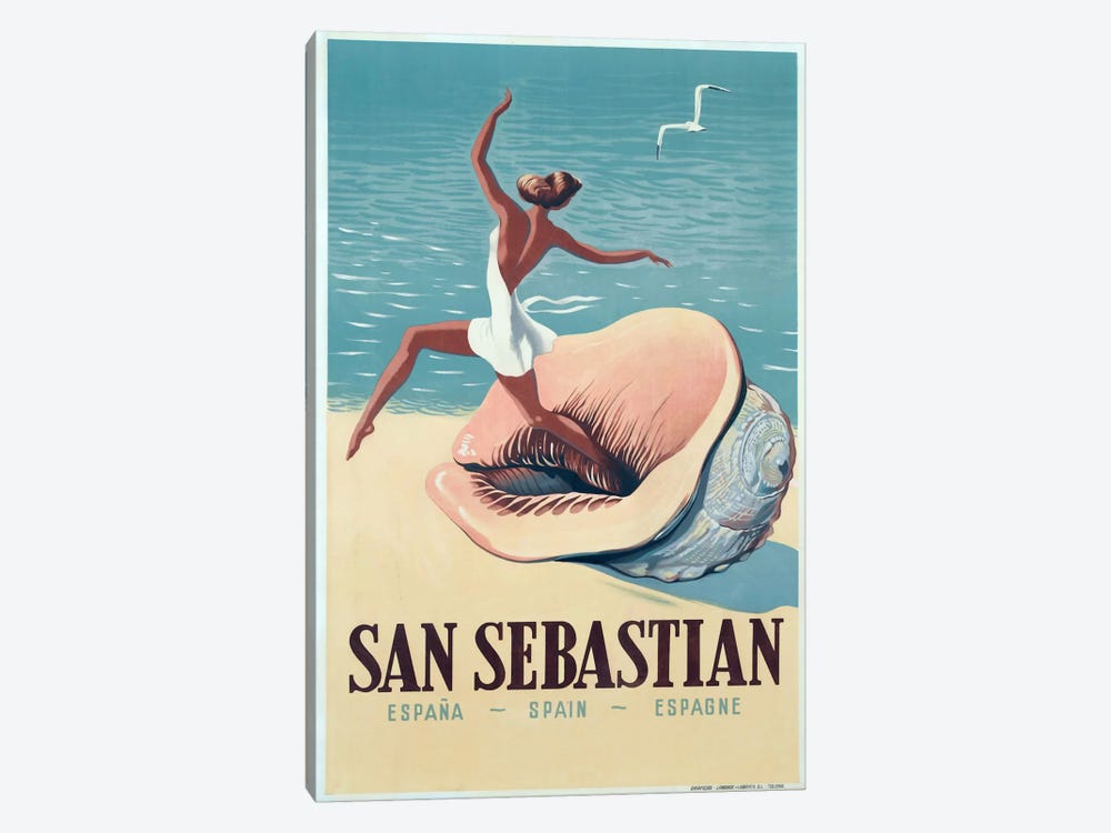 San Sebastian by Vintage Apple Collection 1-piece Art Print