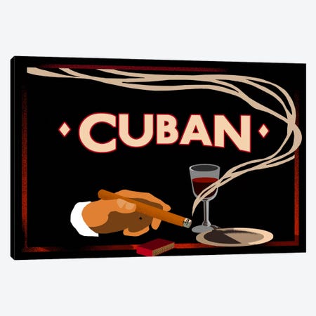 Cuban Canvas Print #5388} by Vintage Apple Collection Canvas Artwork