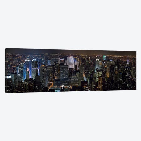 New York Panoramic Skyline Cityscape Canvas Print #6000} by Unknown Artist Art Print