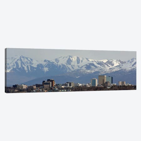 Anchorage Panoramic Skyline Cityscape Canvas Print #6002} by Unknown Artist Canvas Art Print