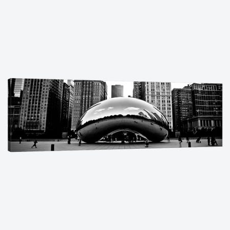 Chicago Panoramic Skyline Cityscape (Bean) Canvas Print #6008} by Unknown Artist Canvas Art Print