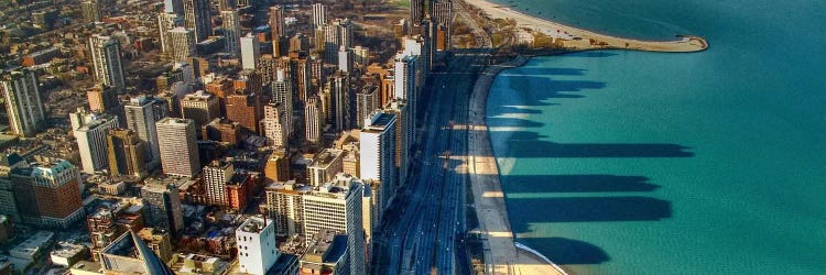 Chicago Panoramic Skyline Cityscape (John Hancock view)