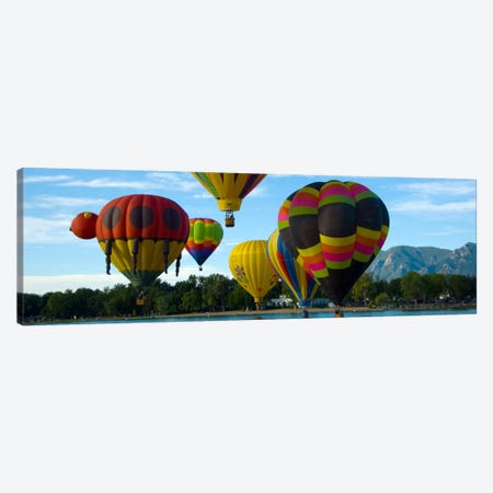 Colorado Springs Panoramic Skyline Cityscape (Air Baloon Competiton) Canvas Print #6013} by Unknown Artist Canvas Art