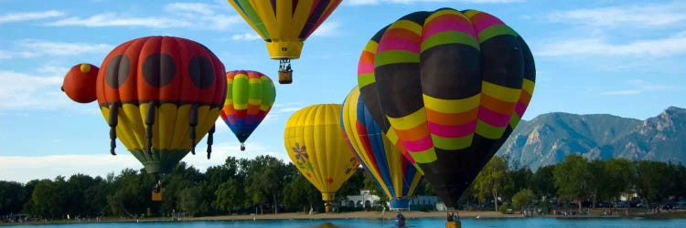 Colorado Springs Panoramic Skyline Cityscape (Air Baloon Competiton) by Unknown Artist wall art