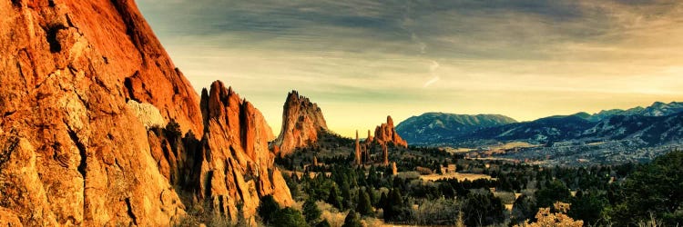 Colorado Springs Panoramic Skyline Cityscape by Unknown Artist wall art