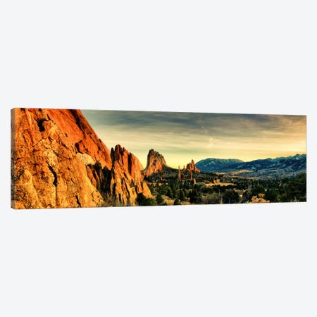 Colorado Springs Panoramic Skyline Cityscape Canvas Print #6014} by Unknown Artist Canvas Art Print