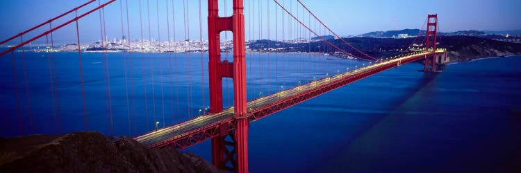 San Francisco Panoramic Skyline Cityscape (Golden Gate Bridge) by Unknown Artist wall art
