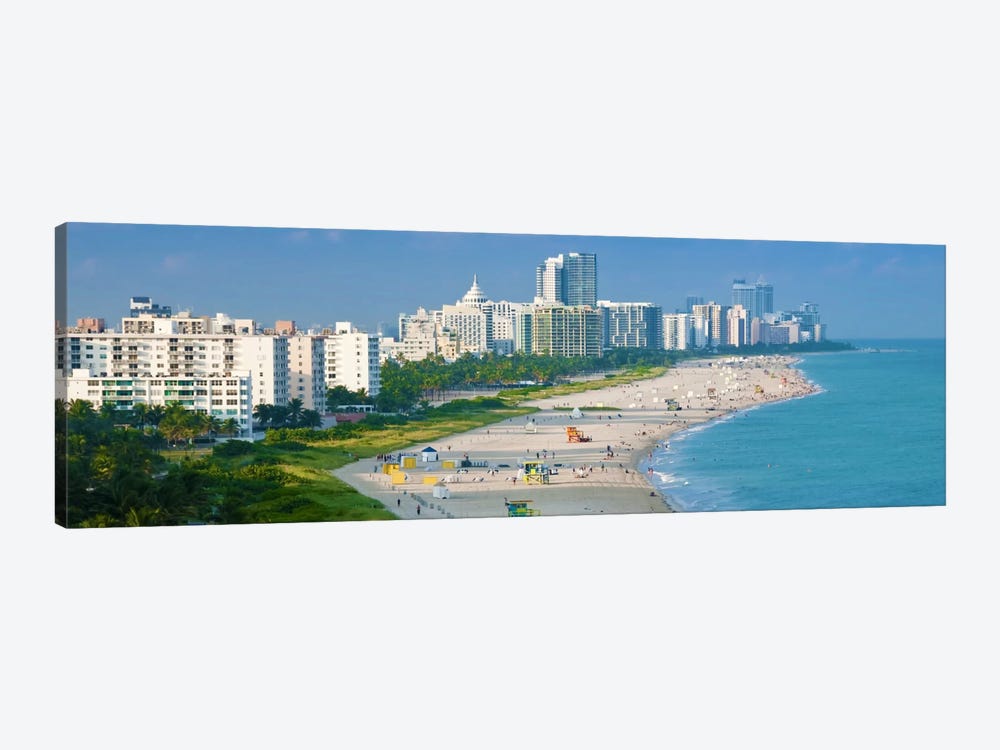 Miami Panoramic Skyline Cityscape by Unknown Artist 1-piece Canvas Wall Art