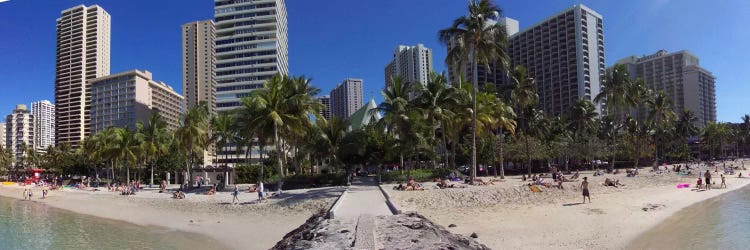 Honolulu Panoramic Skyline Cityscape (Beach) by Unknown Artist wall art