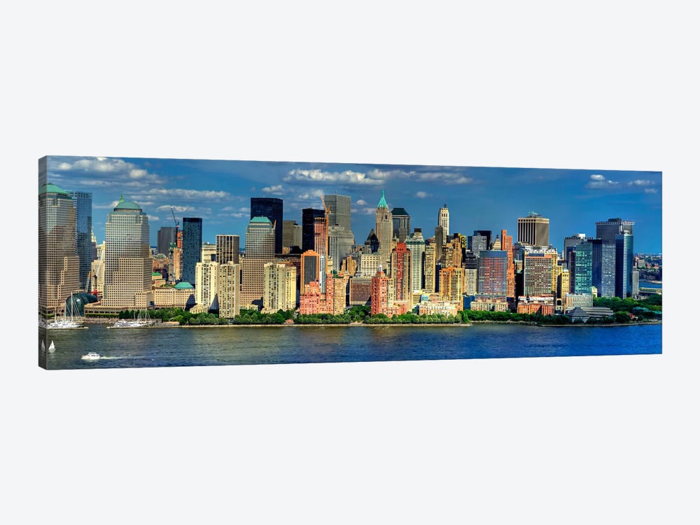 New York Panoramic Skyline Cityscape (Manhattan) by Unknown Artist 1-piece Art Print