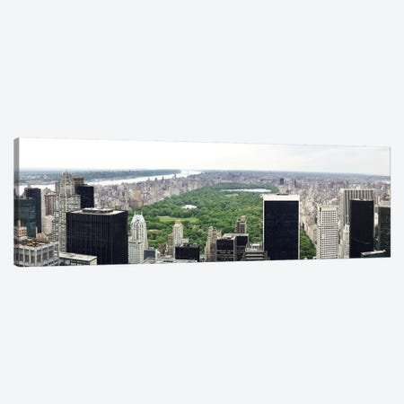 New York Panoramic Skyline Cityscape (Manhattan - Central Park) Canvas Print #6034} by Unknown Artist Canvas Print