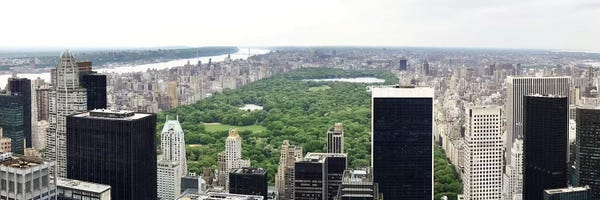 City Parks: New York Panoramic Skyline Cityscape (Manhattan - Central Park) by Unknown Artist