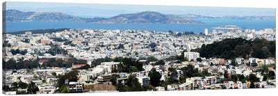 San Francisco Panoramic Skyline Cityscape Canvas Art Print - San Francisco Skylines